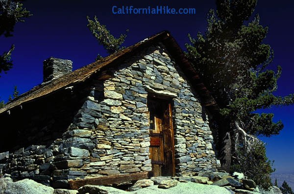 The stone hut just below the summit of San Jacinto Peak was built in the 1930's by F.D.R.'s Civilian Conservation Corp to provice emergency shelter to hikers caught in a storm