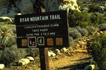Ryan Mountain Trail