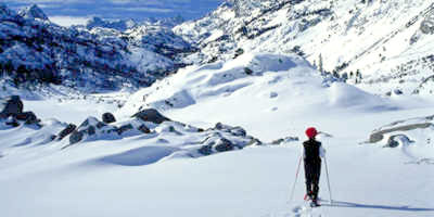 Sabrina Lake Snow Shoe