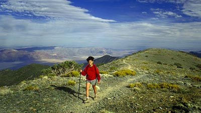 Trail Summit of  Wildrose Peak